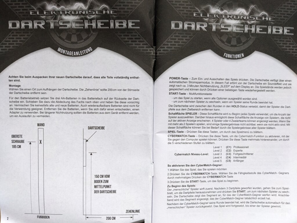 Dartpro Anleitung